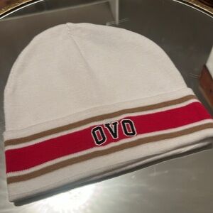 OVO white cotton touque.  Never worn Brand new